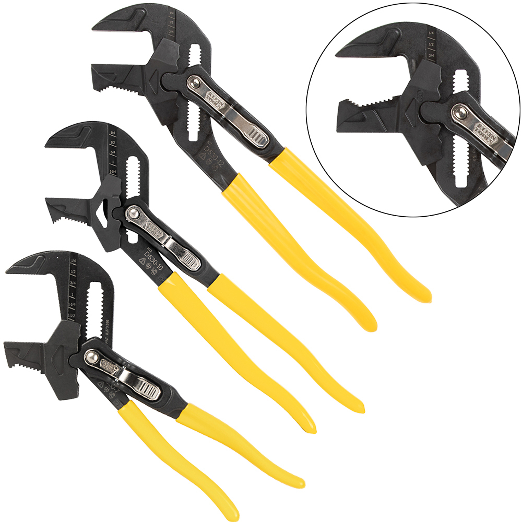 Plier Wrench Set, 3-Piece, Model# D53003KIT